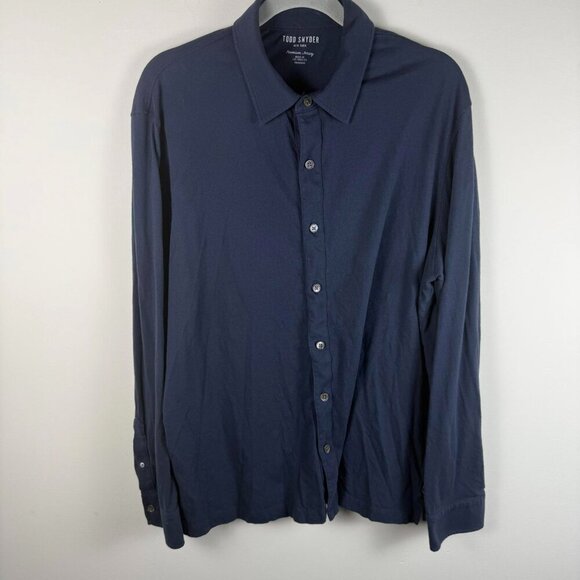 Todd Snyder Other - Todd Snyder Premium Jersey Long Sleeve Shirt Navy Blue XL